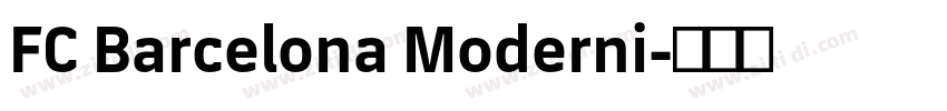FC Barcelona Moderni字体转换